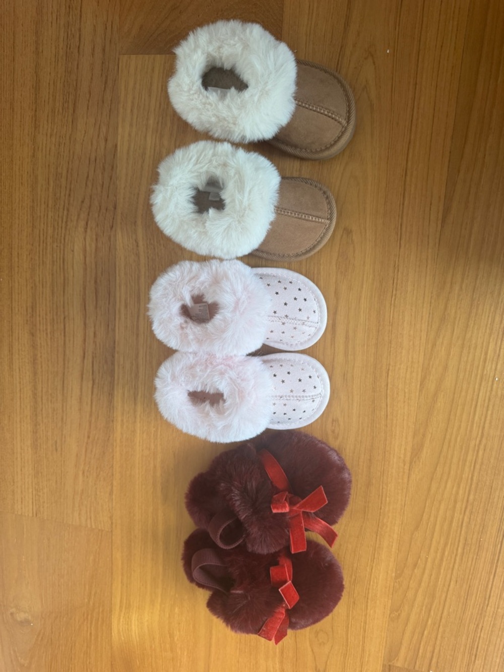 Cat & Jack set of 3 fur booties